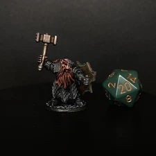 Reaper Bones USA 30082 DARK DWARF STRIKER DND D&D Pathfinder Painted Fighter