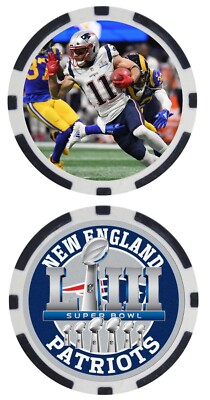 SUPER BOWL LIII - NEW ENGLAND PATRIOTS - POKER CHIP/BALL MARKER