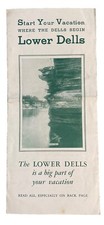 Vintage Wisconsin's Lower Dells Visitor's Guide Tourist Information Pamphlet