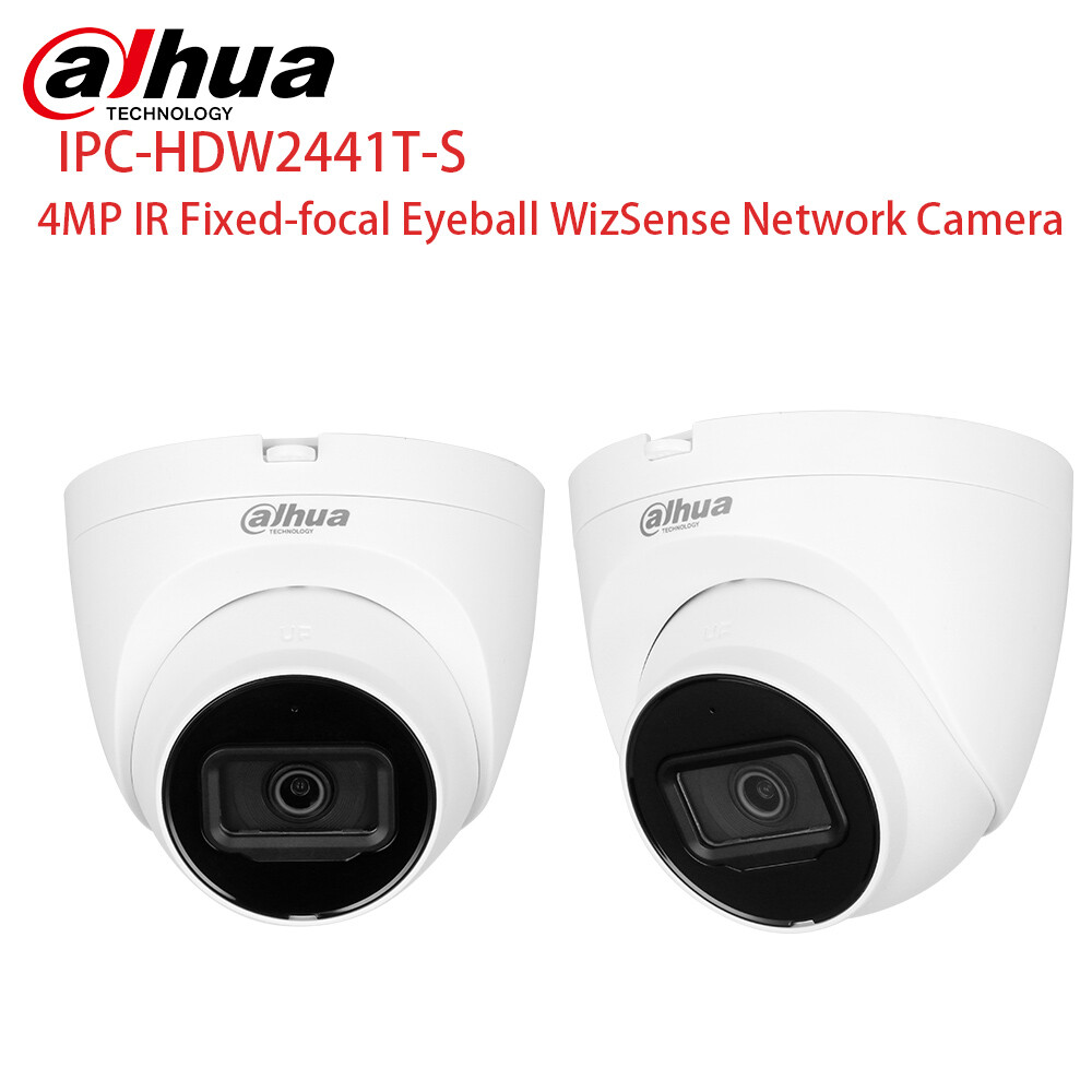 Dahua 4MP IP Camera 2pc Wizsense IPC-HDW2441T-S Dome IR Starlight MIC SD card US
