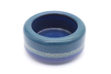 KMK Manuell Kupfermühle Viola Kerzenhalter Kerzenständer Keramik Vintage Ø 9 cm