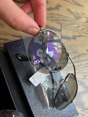 Prada Sunglasses aviator Womens Teddy 55MM Mirrored Aviator  display picture 3
