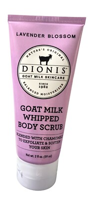 Dionis Goat Milk Skincare Whipped Body Scrub 2 Oz - Lavender Blossom w Chamomile