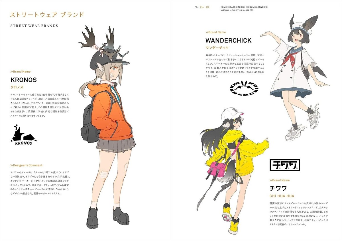 KEMONO FABRIC TOKYO' Mogumo Artworks Illustration Collection Art