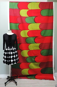 Collectibles Cotton Collectibles Marimekko Rasymatto Red Polka Dot Print Pattern Cotton Fabric Per Yard Whitelabel Group