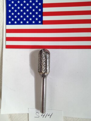 1 NEW FALCON / SGS 1/4'' SHANK CARBIDE BURR. SC-5. DOUBLE CUT. END CUT (S414)