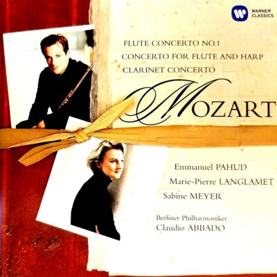 Mozart - ''Flute Concerto No.1'' - ''Clarinet Concerto'' - ( CD - Warner Music )