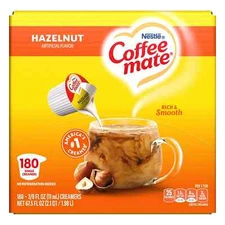 Coffee-mate Creamer, Hazelnut, 180 ct.