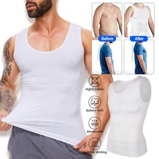 Men Slim N Lift Body Shaper Underwear Vest Shirt Undershirt Compression Shaper
