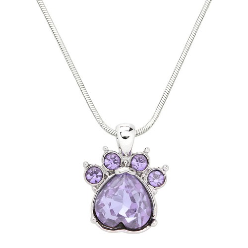Collar de piedra de nacimiento de cristal colgante joyería diseño pata cadena serpiente caja de regalo - Imagen 13 de 25