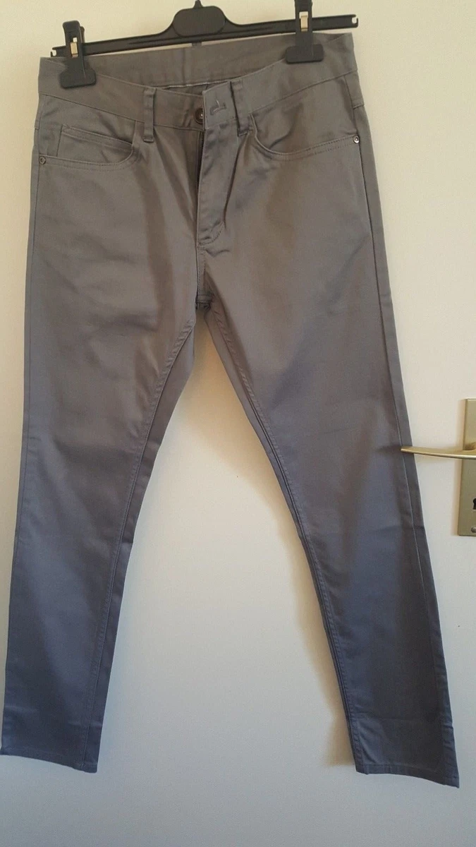 Pantalon coupe jean pour homme ZARA coloris gris satin en parfait tat