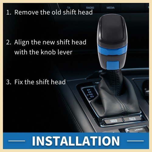 Automatic Gear Shifter Knob for Toyota Tacoma TRD PRO 2016-2021 Faux Leather New - Picture 4 of 6