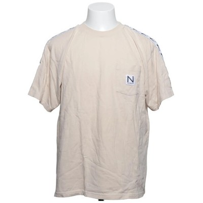 New Black, T-shirt, Größe: L, Beige, Baumwolle, Einfarbig, Herren #ZAG