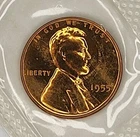 1955 Lincoln Wheat Cent Proof US Mint Penny Coin 1C Free Shipping