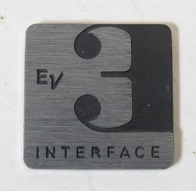 ElectroVoice EV Interface 3 Metal Speaker Badge