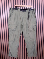 ExOfficio Pants XL x 30 Mens Green Cargo Hiking 100 Nylon Belt Buckle