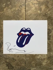 Ronnie Wood Of The Rolling Stones Hand Signed Art Print Rare 