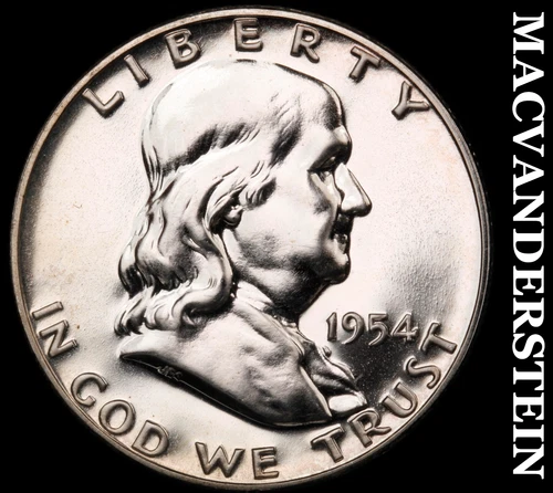 1954 Silver Franklin Half Dollar-Choice Gem Proof Lustrous No Reserve #i5858