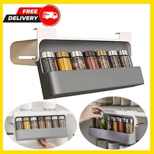 Kitchen Spice Rack Organizer Storage Shelf Cabinet Jar Holder 6 container