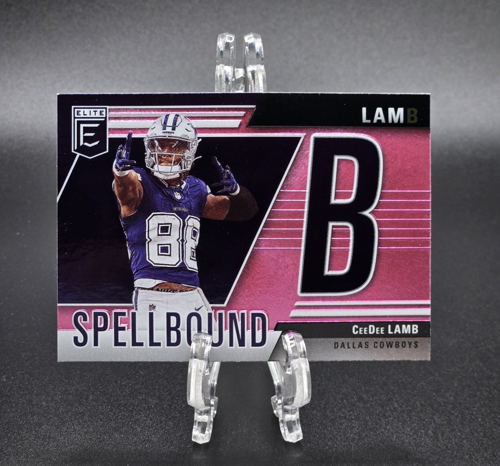 CeeDee Lamb 2024 Donruss Elite Spellbound Pink "B" #34 | Dallas Cowboys