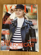 Vogue Magazine: January 2016 UK. Your Style Forecast. Gigi Hadid Cover