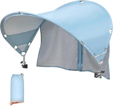 XL Universal Chair Canopy Umbrella, UPF 50+ Foldable Sun Shade Attachment with A