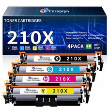 210A 210X High Yield Toner Cartridge 4-Pack for HP LaserJet Pro MFP 4301fdw
