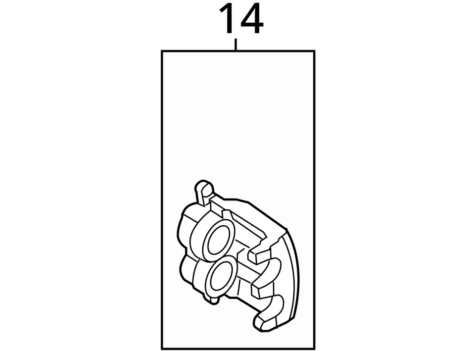 Pinza de freno trasera izquierda para Ford F-350 Super Duty 2008-2012 ZQC49 Foto 3 de 3