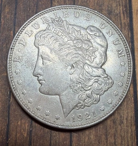 1921-D Morgan Silver Dollar AU