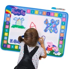 Kids Toys Water Doodle Mat - Peppa Pig Reusable Painting Writing Color Doodle...