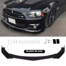 For Dodge Charger Sxt Rt Srt Front Bumper Lip Splitter Chin Spoiler Abs Body Kit