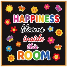 Classroom Bulletin Board Decoration Set Welcome Banner Wall Door Decor Colorf...
