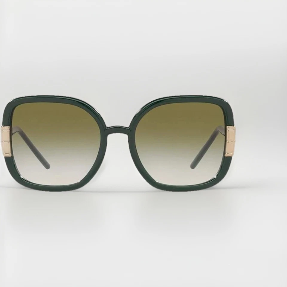 Tory Burch NEW Sunglasses Women's Square TY9063U 18468E Solid Olive Green 56mm - Image 3 of 3