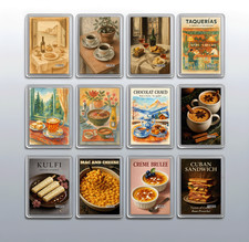 Imán de nevera arte comida gourmet - regalo decoración refrigerador cocina