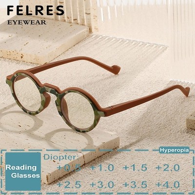 Men Women Round Reading Glasses Fashion Classic Clear Lens Presbyopia Glasses