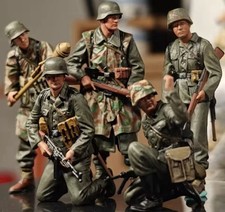 1/35 WW2 German Infantry X5 Resin Figures
