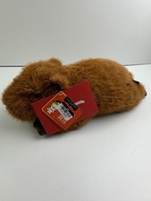 FAO Schwarz Lying Capybara Soft Stuffed Plush Toy Brown For Kids Age 3