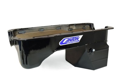 Canton 16-620 Oil Pan 302 Ford 66-77 Bronco Rear Sump Oil Pan Black Powder Coat