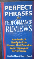 Perfect Phrases For Performance Reviews, PB, 2003, Douglas Max & Robert Bacal