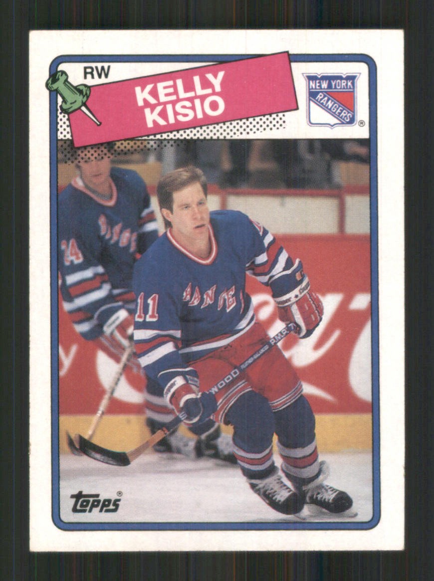 Kelly Kisio #143 Hockey Cards 1988 Topps trading card — raw and PSA graded price guide