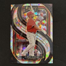 🪶2025 Panini Select Cracked Ice Prizm #101 Albert Pujols Los Angeles Angels