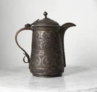 Antique Indo-Persian Kashmiri samowar tea kettle, superb!