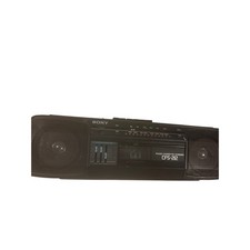 Sony CFS-212 Black Wired AM/FM Radio Stereo Cassette-Corder Tape Player Boombox