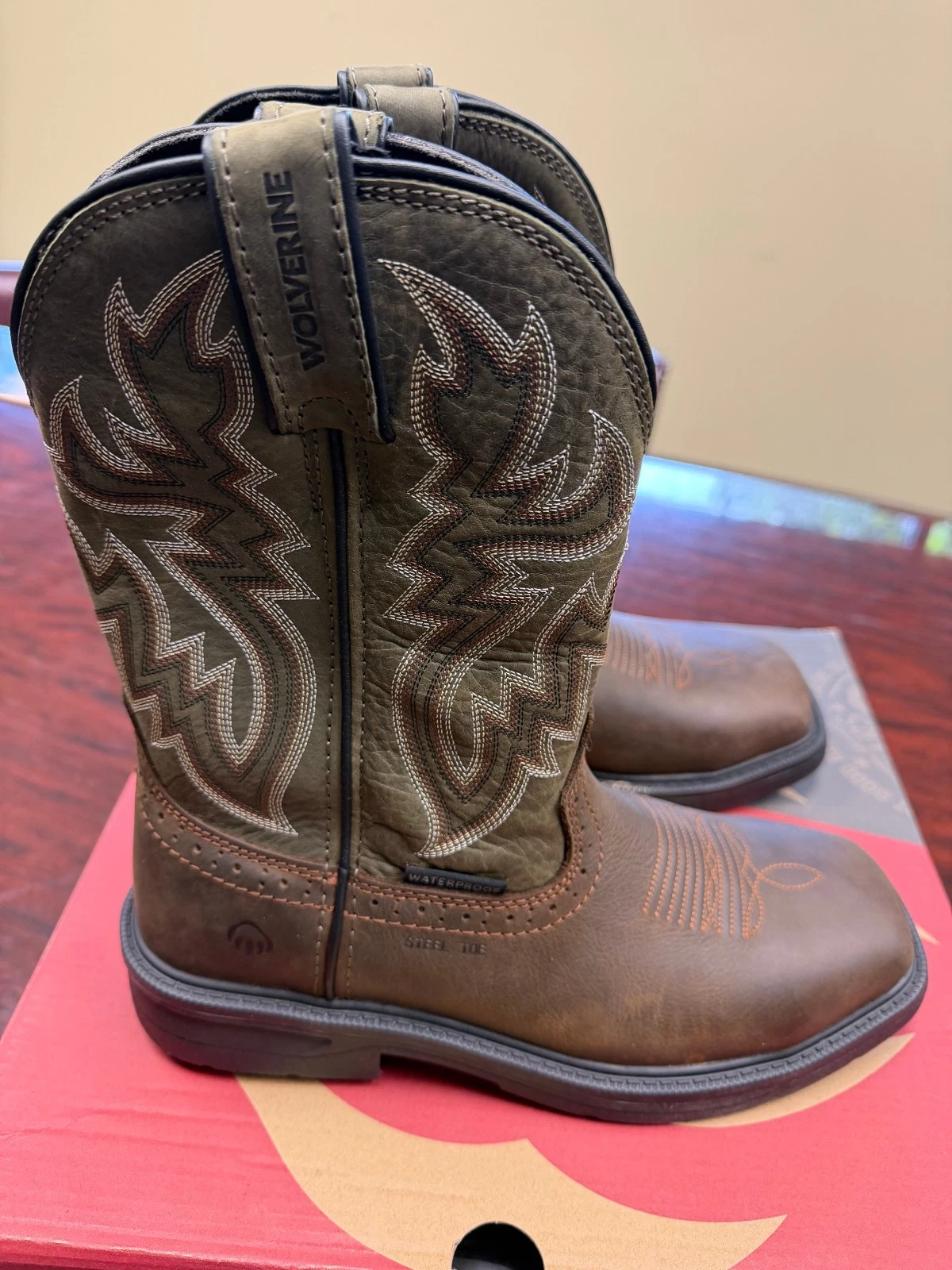 Wolverine Rancher Level Steel Toe Pull On Wellington Size 8.5 M
