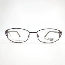 Traditions LTD aAS167 Eyeglasses Plum Metal Oval Filigree Frames 49-16-130
