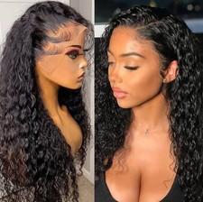 13 4 Water Wave Lace Frontal   22 Inches  100 Human Hair