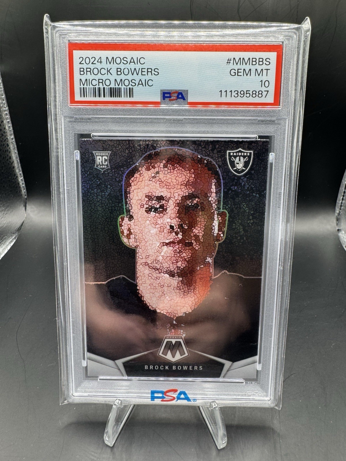 2024 Mosaic #MM-BBS Brock Bowers Micro Mosaic PSA 10