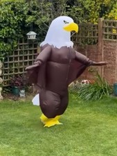 Giant Inflatable Eagle Costume Adult Fancy Dress worn for photo only 
