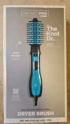 INFINITIPRO by CONAIR The Knot Dr. All-in-One Hot Air Hair Dryer Brush (Blue)
