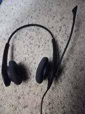 Jabra Biz 1500 Duo QD Noise Canceling  Wired Black Headset HSC024 Work